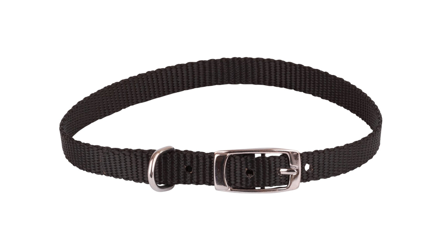 Beau Pets Collar Single Layer Black - Woonona Petfood & Produce