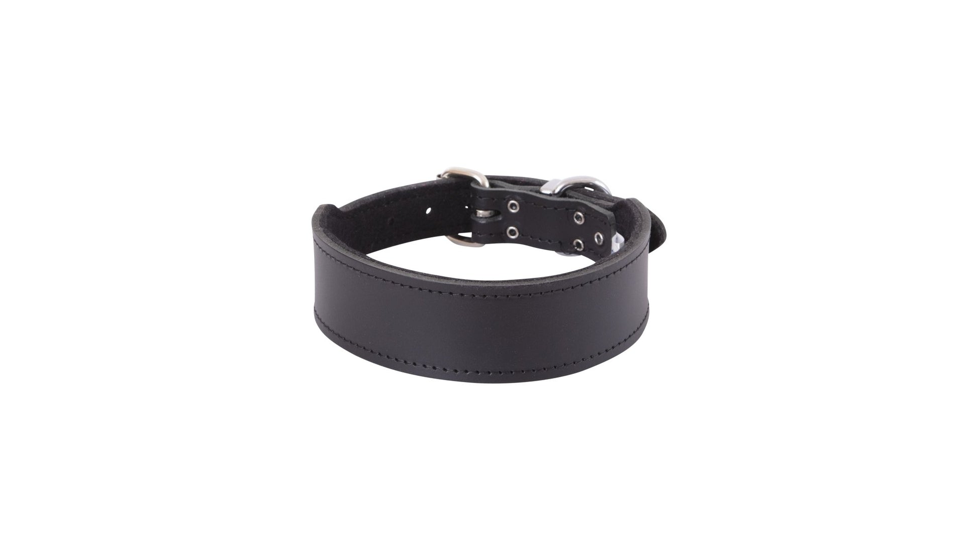 Beau Pets Collar Staffy Plain Black - Woonona Petfood & Produce