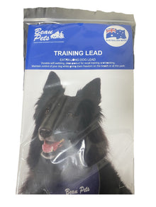 Beau Pets Training Lead 12mm Black - Woonona Petfood & Produce