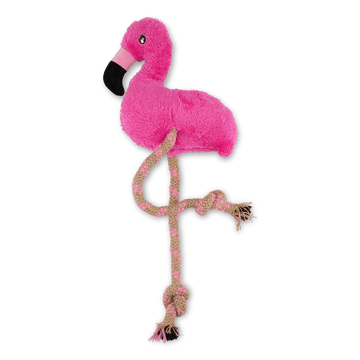 Beco Dog Toy Dual Material Flamingo - Woonona Petfood & Produce