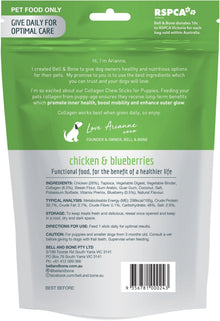 Bell & Bone - Collagen Chew Sticks for Puppies and Small Dogs - Chicken - Woonona Petfood & Produce