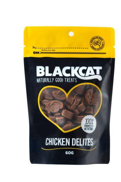 Black Cat Chicken Delites 60g - Woonona Petfood & Produce