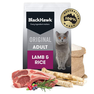Black Hawk Dry Cat Food Adult Lamb & Rice - Woonona Petfood & Produce
