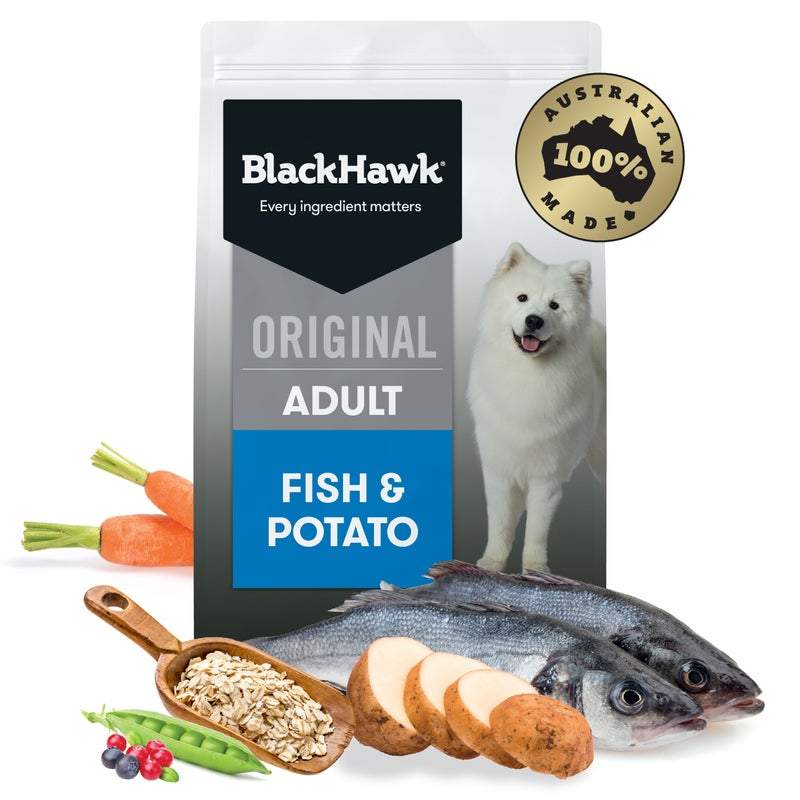 Black Hawk Dry Dog Food Adult Fish & Potato - Woonona Petfood & Produce
