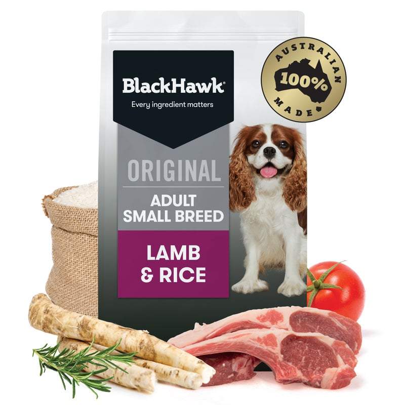 Black Hawk Dry Dog Food Adult Small Breed Lamb & Rice - Woonona Petfood & Produce