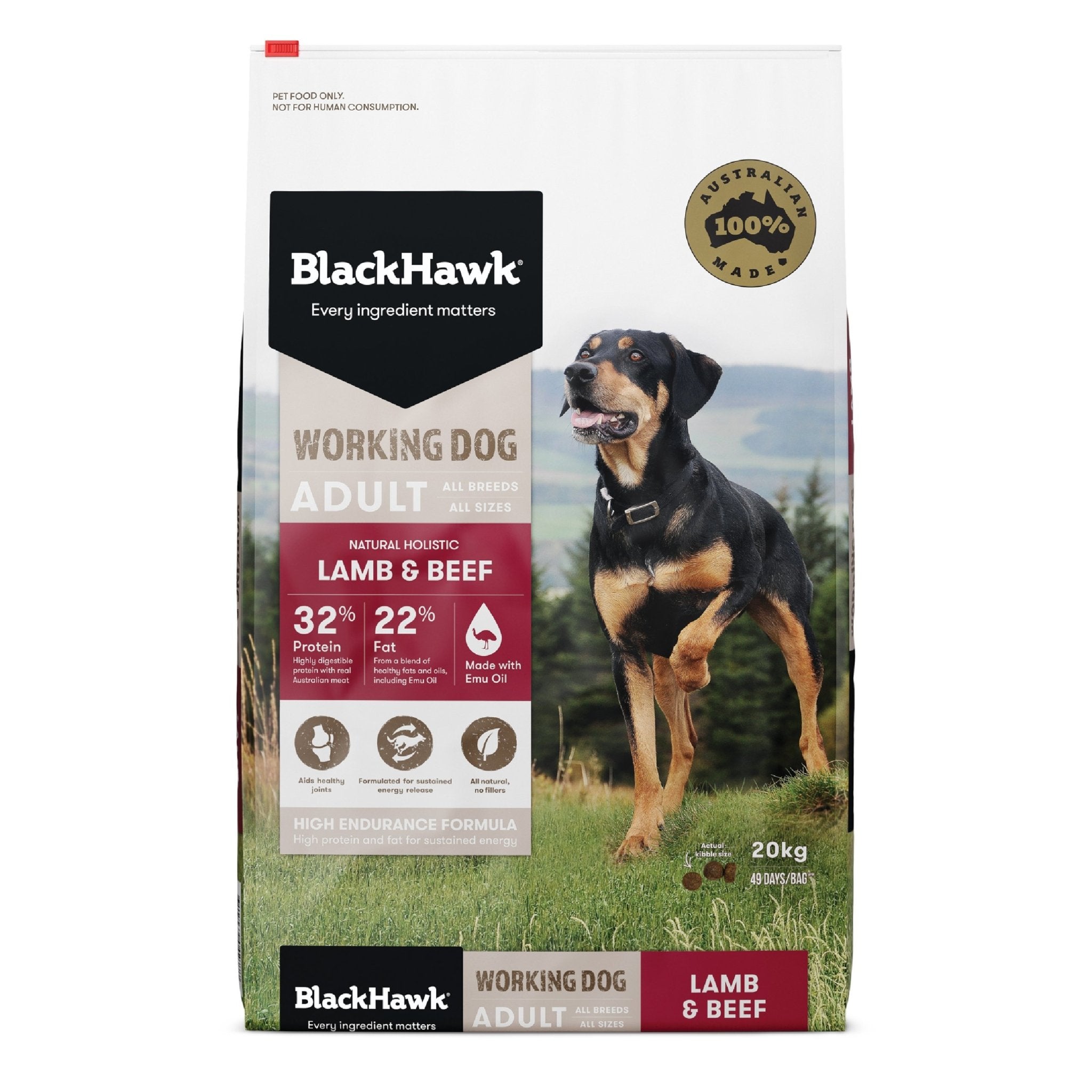 Best working dog dry food sale