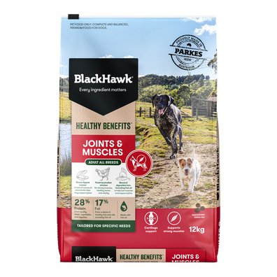 Black Hawk Dry Dog Food Healthy Benefits Joints and Muscles - Woonona Petfood & Produce