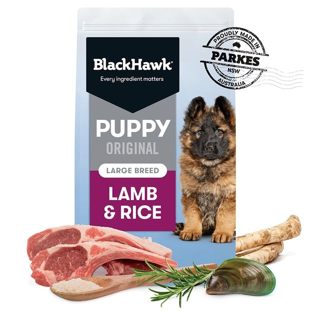 Black Hawk Dry Dog Food Puppy Large Breed Lamb and Rice 3kg - Woonona Petfood & Produce