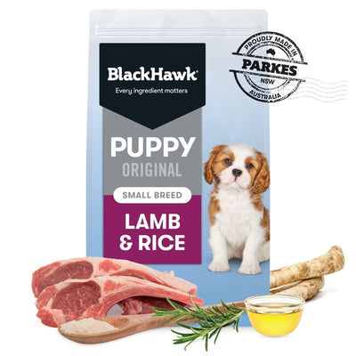 Black Hawk Dry Dog Food Puppy Small Breed Lamb and Rice - Woonona Petfood & Produce