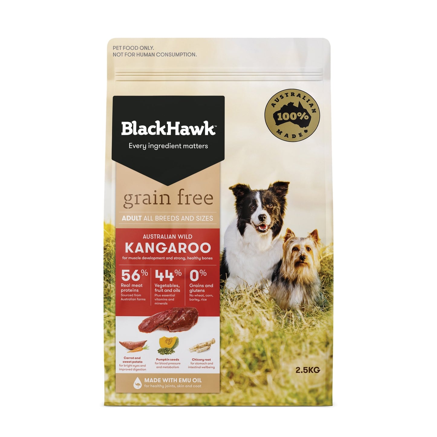 Black Hawk Grain Free Dry Dog Food Kangaoo - Woonona Petfood & Produce