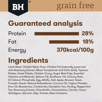 Black Hawk Grain Free Dry Dog Food Lamb - Woonona Petfood & Produce
