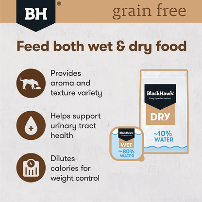Black Hawk Grain Free Wet Dog Food 100g Beef - Woonona Petfood & Produce