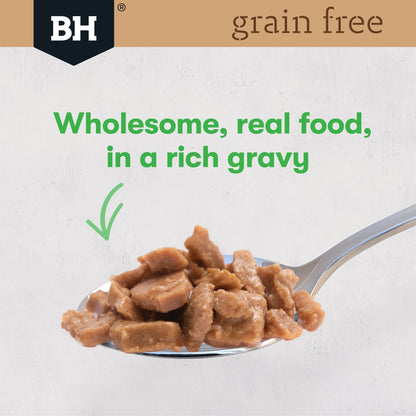 Black Hawk Wet Cat Food Grain Free Kitten Chicken with Peas & Broth 12x85g - Woonona Petfood & Produce