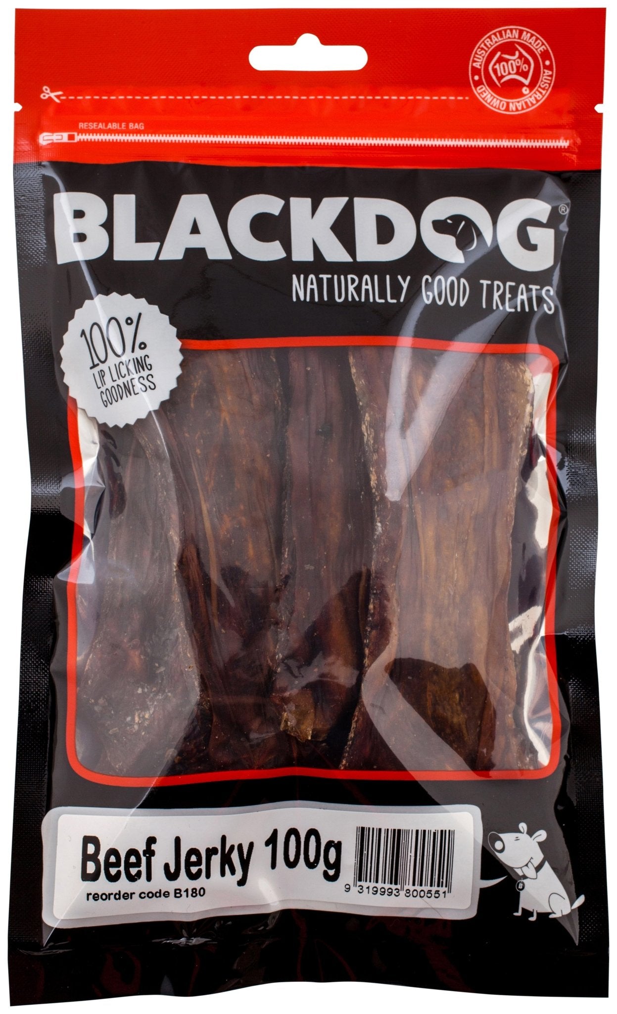 Blackdog Beef Jerky 100g - Woonona Petfood & Produce