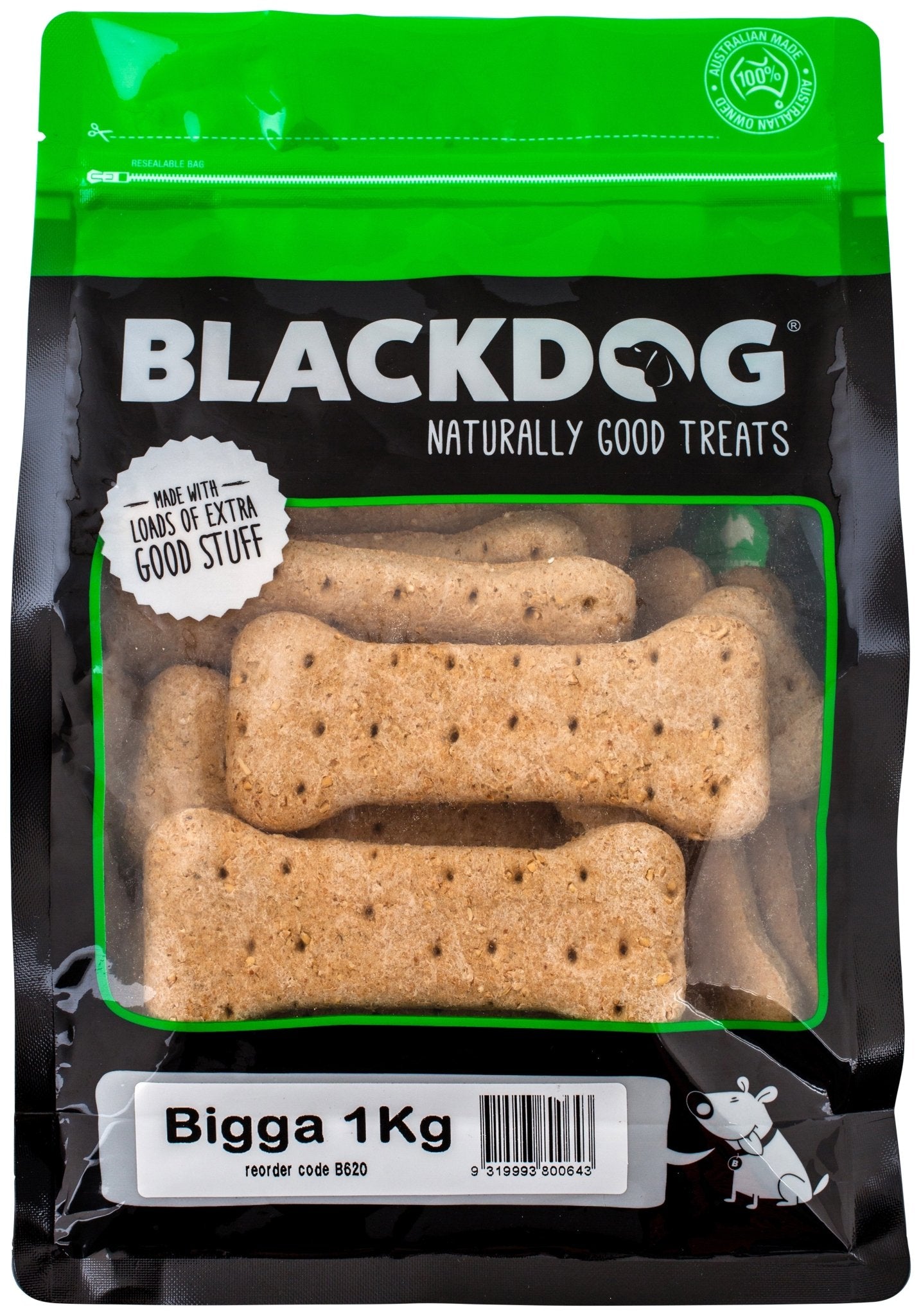 Blackdog Biscuits Bigga 1kg - Woonona Petfood & Produce
