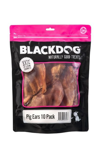 Blackdog Pig Ear 10 Pack - Woonona Petfood & Produce