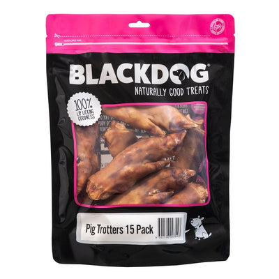 Blackdog Pig Trotter 15 Pack - Woonona Petfood & Produce