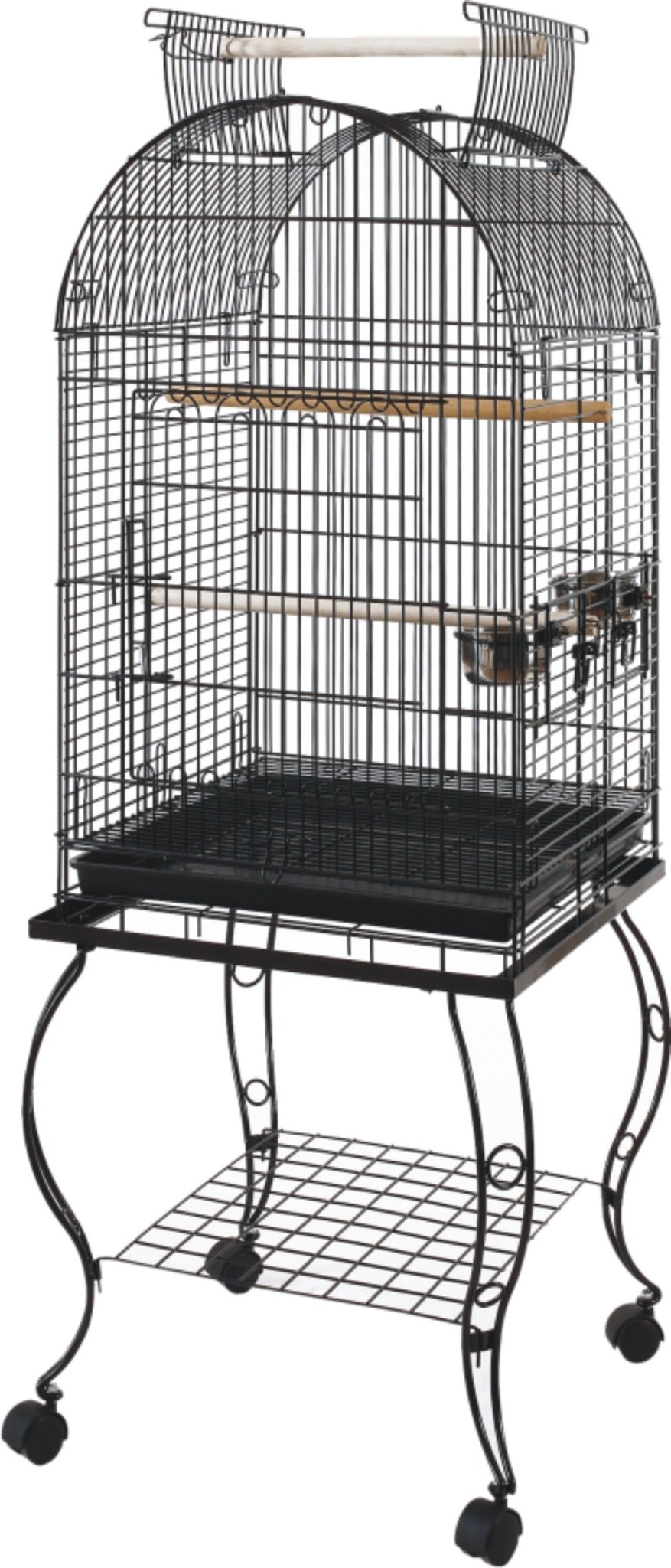 Bono Fido Parrot Cage 45701 With Stand Black - Woonona Petfood & Produce