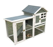 Bono Fido Rabbit Hutch Loopy Cottage K120w White - Woonona Petfood & Produce