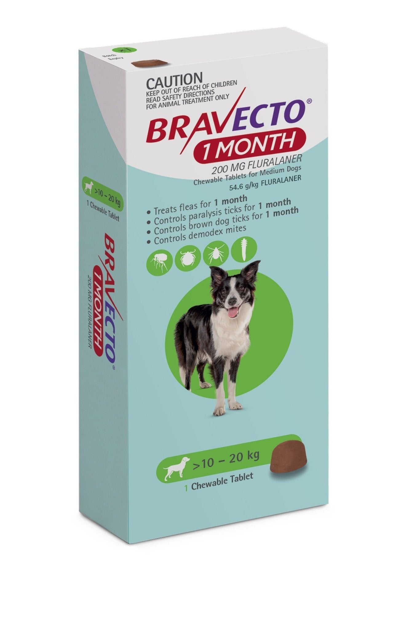 Bravecto 1 Month Chew for Dogs 10-20kg - Woonona Petfood & Produce