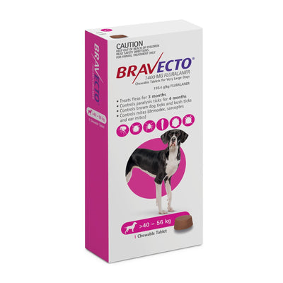Bravecto Chew for Dogs 40-56kg Purple - Woonona Petfood & Produce