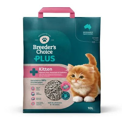 Breeders Choice Plus Kitten Cat Litter 10 Litre - Woonona Petfood & Produce