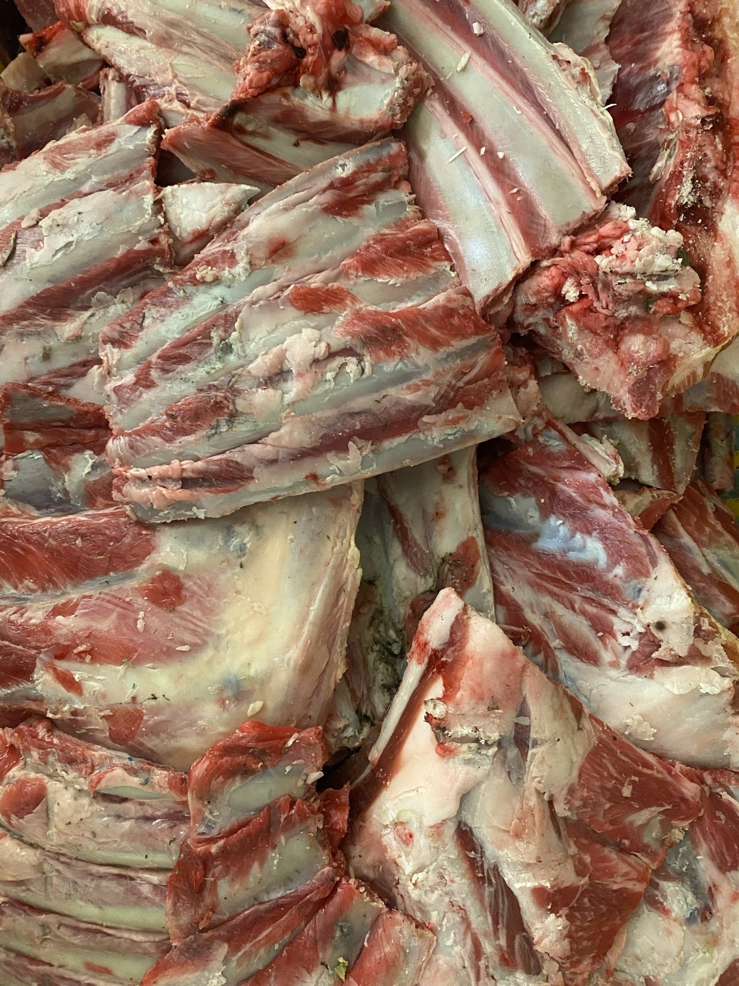 Brisket Bones Lamb Frozen 1kg - Woonona Petfood & Produce