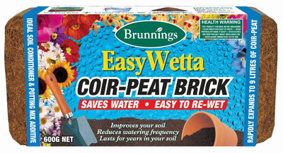 Brunnings Easy Wetta Coir Brick 600g - Woonona Petfood & Produce