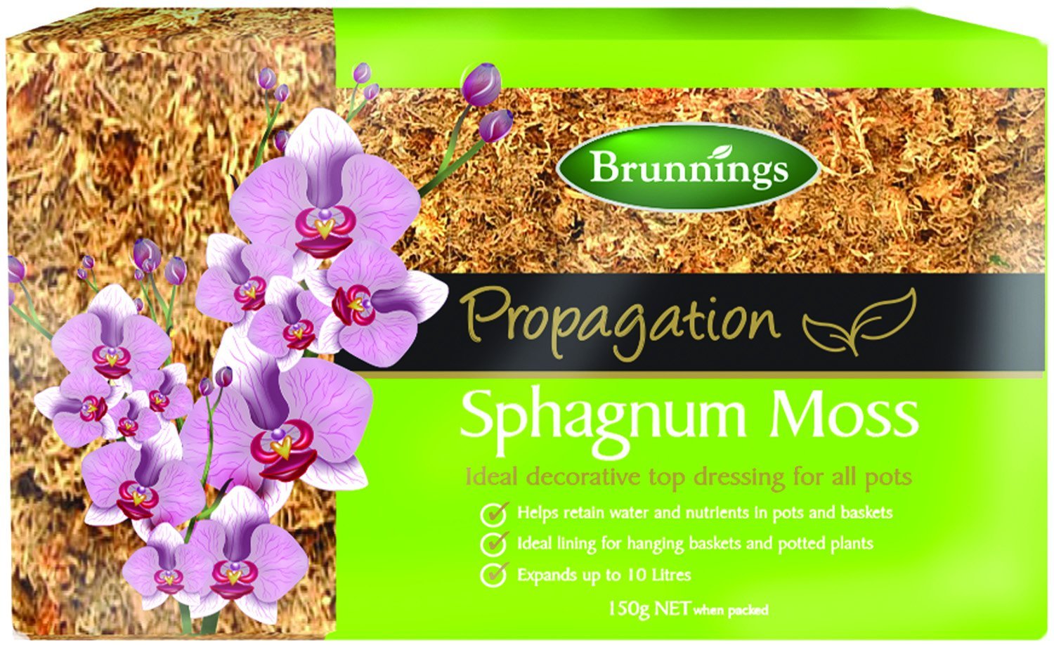 Brunnings Sphagnum Moss 10 Litre 150g - Woonona Petfood & Produce