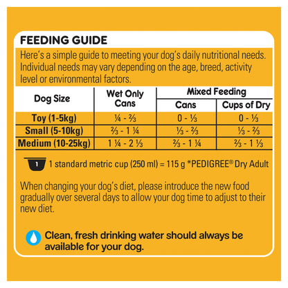 Pedigree Wet Dog Food Can Beef Casserole 700g - Woonona Petfoods