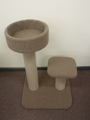 Cat Scratch CK35 2 Platform Sisal Post with Bed - Woonona Petfood & Produce