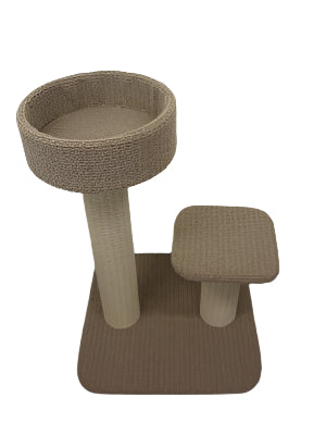 Cat Scratch CK35 2 Platform Sisal Post with Bed