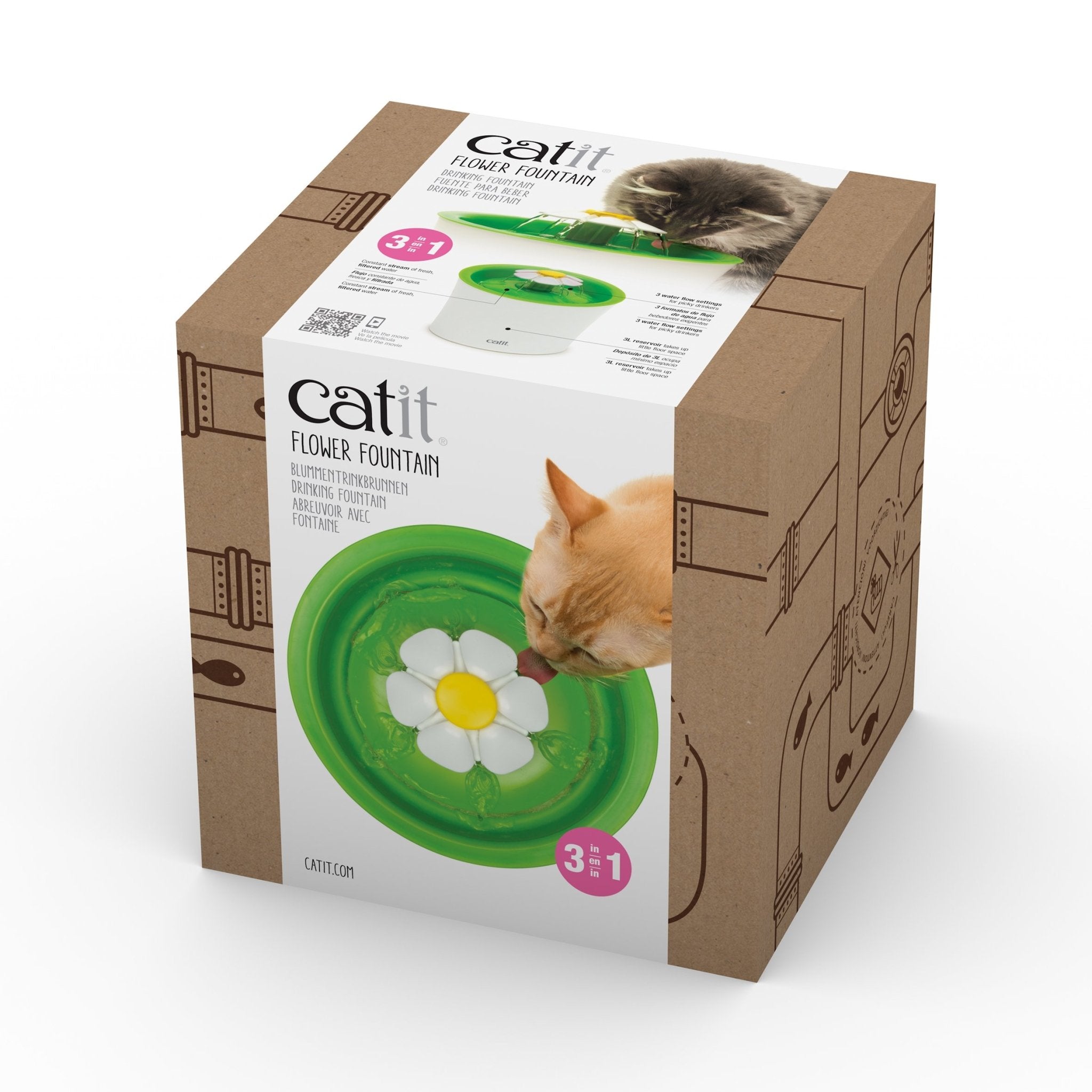 Catit 2.0 Senses Flower Water Fountain 3 Litre Woonona Petfood