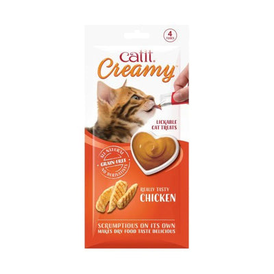 Catit Creamy Treats Chicken 4 x 10g - Woonona Petfood & Produce