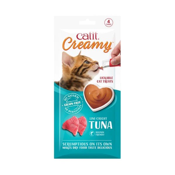 Catit Creamy Treats Line Caught Tuna 4 x 10g - Woonona Petfood & Produce