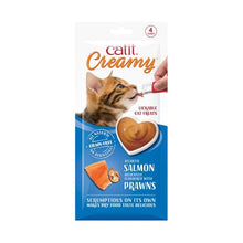 Catit Creamy Treats Salmon & Prawn 4 x 10g - Woonona Petfood & Produce