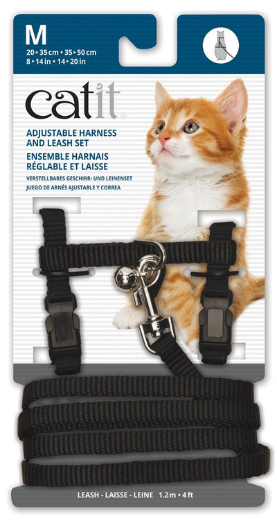 Catit Nylon Adjustable Cat Harness & Lead Set Medium - Woonona Petfood & Produce