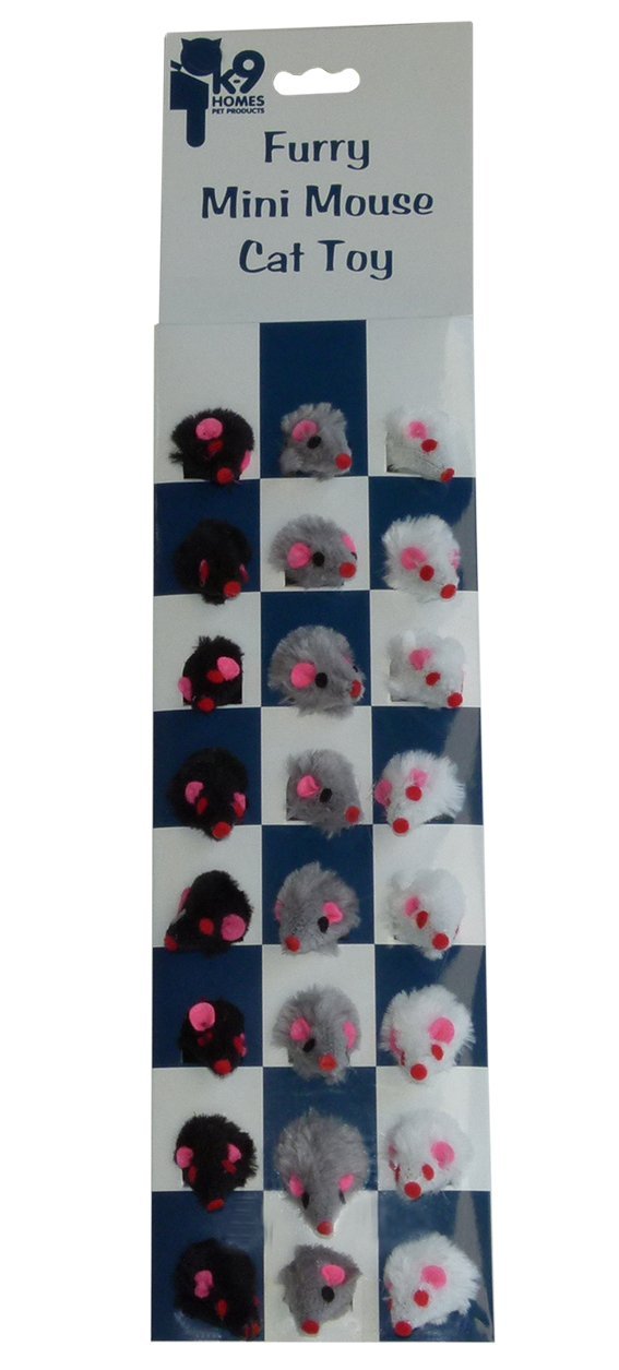 Catnip Furry Mice On Card K9 - Woonona Petfood & Produce