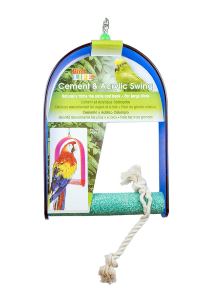 Cement Swing With Acrylic Frame - Woonona Petfood & Produce