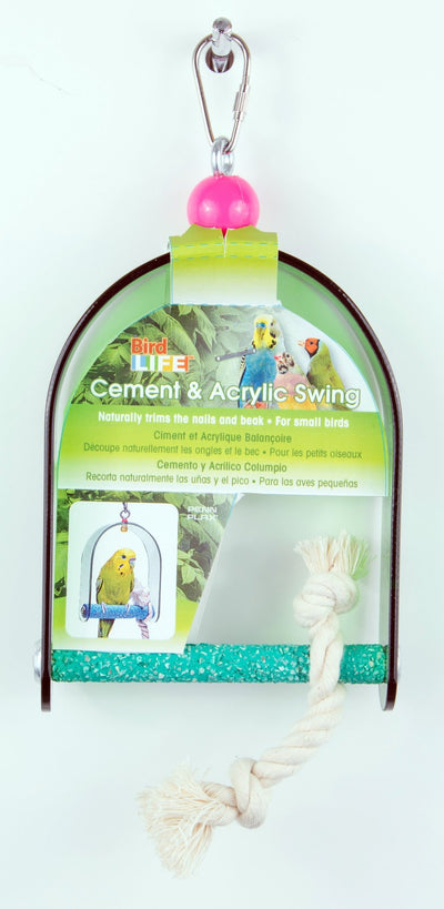 Cement Swing With Acrylic Frame Small - Woonona Petfood & Produce