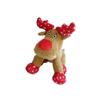 Christmas Plush Reindeer with Antlers K9 - Woonona Petfood & Produce