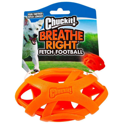 Chuck It Breathe Right Football 14 x 7.5cm - Woonona Petfood & Produce