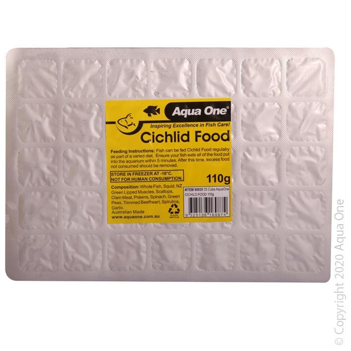 Cichlid Food Frozen 110g Aqua One - Woonona Petfood & Produce