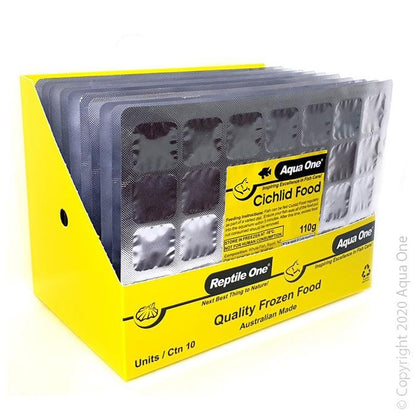 Cichlid Food Frozen 110g Aqua One - Woonona Petfood & Produce