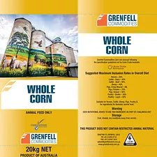 Corn Whole 20kg Grenfell - Woonona Petfood & Produce