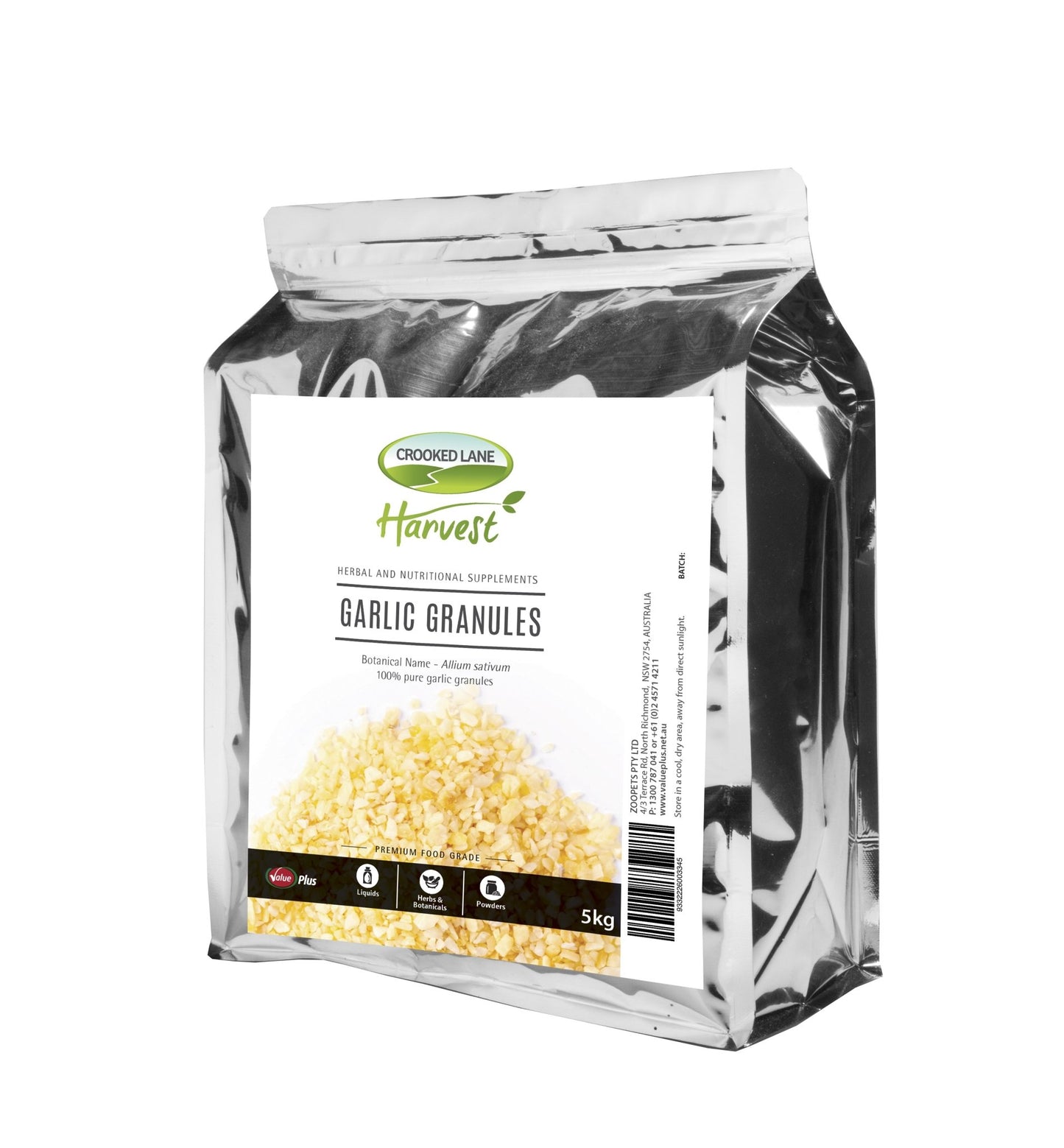 Crooked Lane Harvest Garlic Granules - Woonona Petfood & Produce