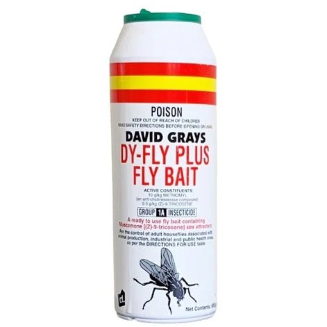 David Gray Dy-Fly Plus Fly Bait 600g - Woonona Petfood & Produce