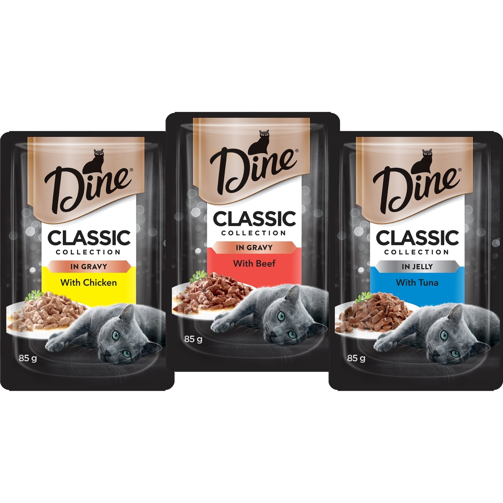 Dine Classic Collection in Gravy and in Jelly Mixed Selection 12x85g - Woonona Petfood & Produce