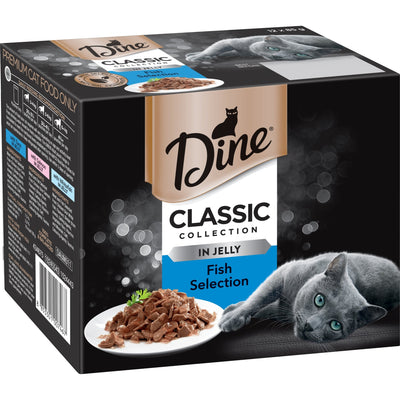 Dine Classic Collection in Jelly Fish Selection Mixed Variety 12x85g - Woonona Petfood & Produce