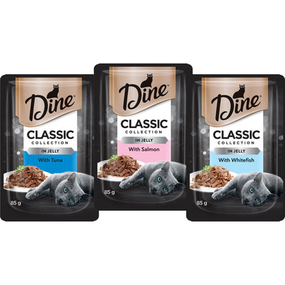 Dine Classic Collection in Jelly Fish Selection Mixed Variety 12x85g - Woonona Petfood & Produce